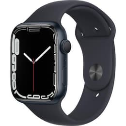 Apple Watch (Series 7) 2021 GPS + Cellular 41 mm - Titane Noir - Bracelet sport Noir