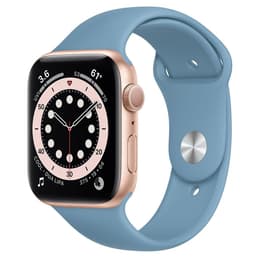 Apple Watch (Series 4) 2018 GPS 44 mm - Aluminium Or - Sport Bleu