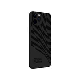 Coque Back Market iPhone 11 Pro et écran de protection - Plastique recyclé - Noir Motif Vague