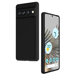 Coque Google Pixel 7 Pro et 2 écrans de protection - Silicone - Noir