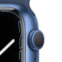 Apple Watch Series 7 (2021) GPS 45 mm - Aluminium Blue - Bracelet sport Blue