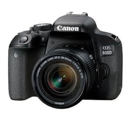 Reflex - Canon EOS 800D - Noir + Objectif EF-S 18-55mm IS
