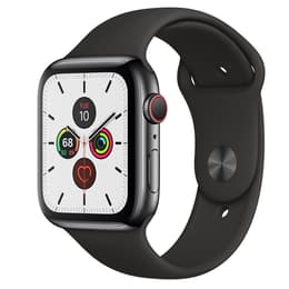 Apple Watch (Series 5) 2019 GPS + Cellular 40 mm - Acier inoxydable Noir sidéral - Bracelet sport Noir