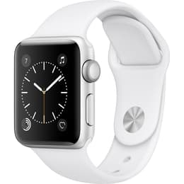 Apple Watch (Series 2) 2016 GPS 42 mm - Aluminium Argent - Sport Blanc