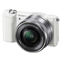 Alpha A5000 - Blanc + Sony Sony E PZ 16-50mm f/3.5-5.6 OSS f/3.5-5.6