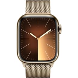 Apple Watch Series 9 (2023) GPS + Cellular 45 mm - Acier inoxydable Or