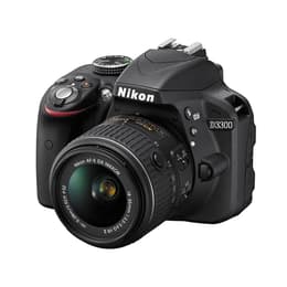 Reflex D3300 - Noir + Nikon AF-S DX Nikkor 18-55mm f/3.5-5.6G VR II + AF-S DX Nikkor 55-200mm f/4-5.6G VR II f/3.5-5.6 + f/4-5.6