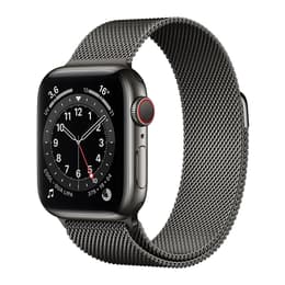 Apple Watch Series 6 (2020) GPS + Cellular 40 mm - Titane Space Black - Bracelet sport Black