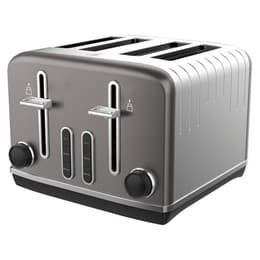 Grille pain Tesco Deco 4 Slice Toaster DEC4TTGR21 fentes - Gris