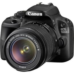 Reflex - Canon EOS 100D - Noir + objectif Canon EF-S 18-55 mm f/3.5-5.6 III