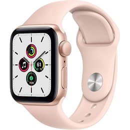 Apple Watch (Series SE) 2020 GPS + Cellular 40 mm - Aluminium Or - Bracelet sport Rose des sables