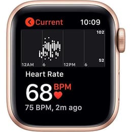 Apple Watch (Series SE) 2020 GPS + Cellular 40 mm - Aluminium Or - Bracelet sport Rose des sables