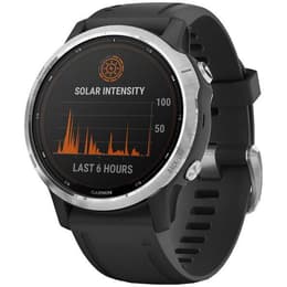 Montre Garmin Cardio GPS Fenix 6S Solar - Argent/Noir