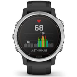 Montre Garmin Cardio GPS Fenix 6S Solar - Argent/Noir