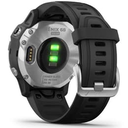 Montre Garmin Cardio GPS Fenix 6S Solar - Argent/Noir