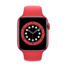 Apple Watch (Series 6) 2020 GPS + Cellular 40 mm - Aluminium Rouge - Bracelet sport Rouge
