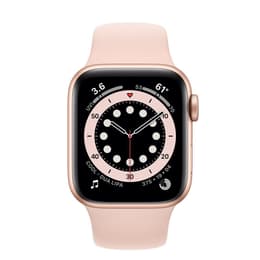 Apple Watch Series 6 (2020) GPS + Cellular 44 mm - Aluminium Gold - Bracelet sport Pink
