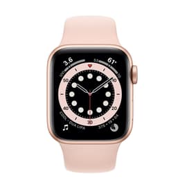 Apple Watch (Series 6) 2020 GPS + Cellular 44 mm - Aluminium Or - Bracelet sport Rose