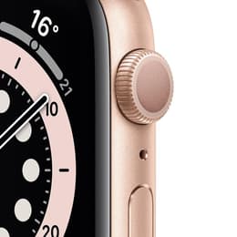 Apple Watch Series 6 (2020) GPS + Cellular 44 mm - Aluminium Gold - Bracelet sport Pink