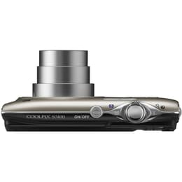 Compact Coolpix S3100 - Argent + Nikon Nikkor 5x Wide Optical Zoom 26-130 mm f/3.2-6.5 f/3.2-6.5