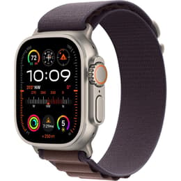 Apple Watch Ultra 2 (2023) GPS + Cellular 49 mm - Titane Titane naturel - Boucle Alpine Mauve