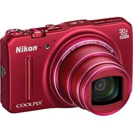 Compact Coolpix S9700 - Rouge + Nikon Nikkor 30X Wide Optical Zoom ED VR 25-750mm f/3.7-6.4 f/3.7-6.4