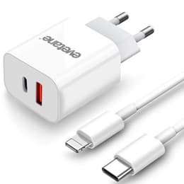 Câble et Prise Murale (USB + USB-C) 20W - Evetane