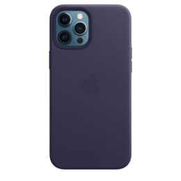 Coque Apple iPhone 12 Pro Max - Magsafe - Cuir Violet