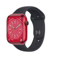 Apple Watch (Series 8) 2022 GPS 41 mm - Aluminium Rouge - Bracelet sport Noir