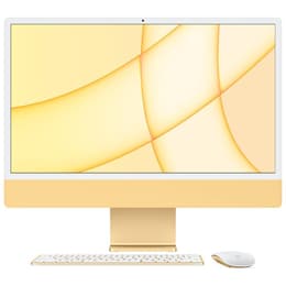 iMac 24" (2021) Apple M1 avec CPU 8 cœurs GPU 8 cœurs - 512 Go SSD - 16 GB AZERTY - Français Verre standard