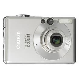 Compact Ixus 55 - Argent + Canon Zoom optique 5.8-17.4mm f/2.8-4.9 f/2.8-4.9
