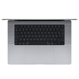 MacBook Pro 16" (2021) - Apple M1 Max avec CPU 10 cœurs et GPU 24 cœurs - 64Go RAM - SSD 1000Go - Écran standard - QWERTY - Espagnol