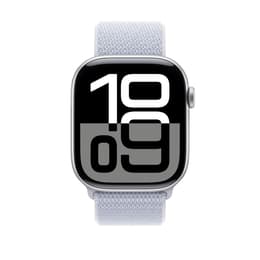 Apple Watch Series 10 (2024) GPS 42 mm - Aluminium Silver - Boucle sport Blue
