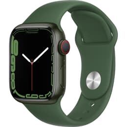 Apple Watch (Series 7) 2021 GPS + Cellular 41 mm - Aluminium Vert - Bracelet sport Vert