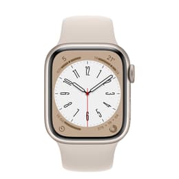 Apple Watch Series 8 (2022) GPS 45 mm - Aluminium Starlight - Bracelet sport Starlight
