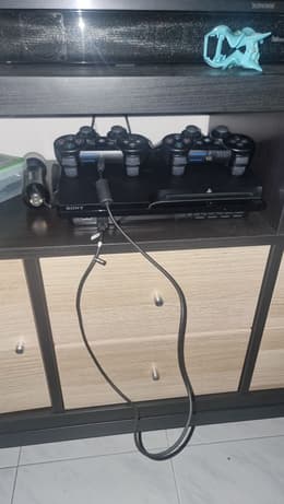 Console Sony PlayStation 3 Slim CECH-2004A Noire - 120 Go + Manette, Jeux Et Câbles, Occasion