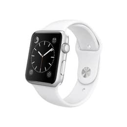 Apple Watch (Series 1) 42 - Aluminium Argent - Bracelet Sport Blanc