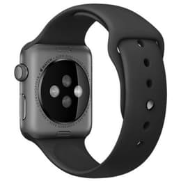Apple Watch (Series 1) 38 - Aluminium Gris sidéral - Bracelet Sport Noir