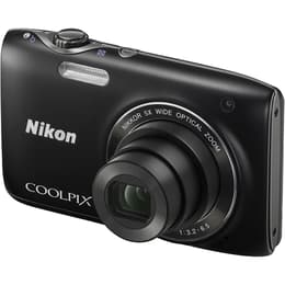 Compact - Nikon Coolpix S3100 Noir Nikon Nikkor Wide Optical Zoom 26-130 mm f/3.2-6.5