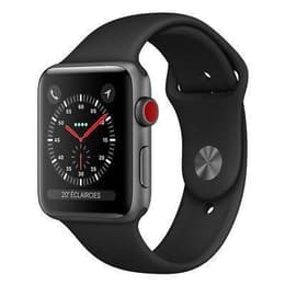 Apple Watch (Series 4) 40 - Aluminium Gris sidéral - Bracelet Sport Noir
