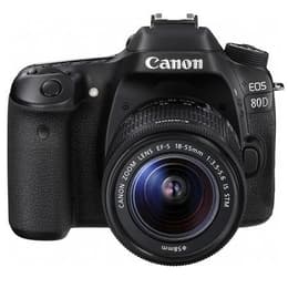 Reflex - Canon EOS 80D Noir Canon Canon EF-S 18-55mm f/3.5-5.6 IS STM