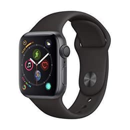 Apple Watch (Series 4) 40 - Aluminium Gris sidéral - Bracelet Sport Noir