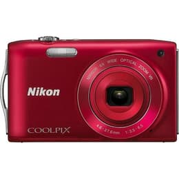 Compact Nikon COOLPIX S4150 - Rouge + Objectif NIKKOR WIDE OPTICAL ZOOM 4.6 - 23 mm f/3.2-6.5