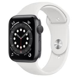 Apple Watch (Series 4) GPS 44 mm - Aluminium Gris sidéral - Sport Blanc