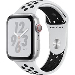 Apple Watch (Series 4) GPS 44 mm - Aluminium Argent - Bracelet sport Nike Argent