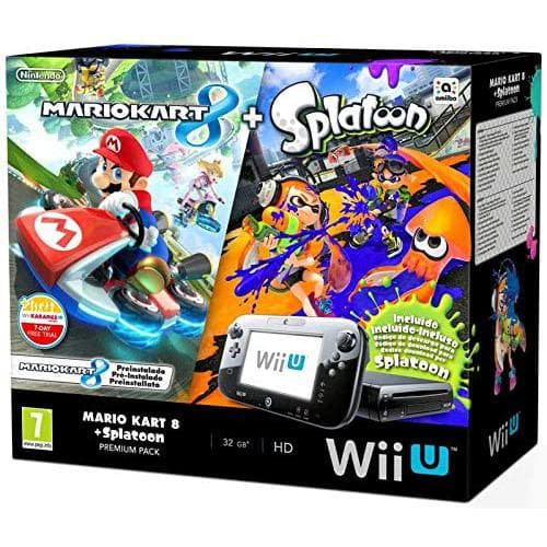 Wii U Premium 32Go - Noir + Mario Kart 8 + Splatoon