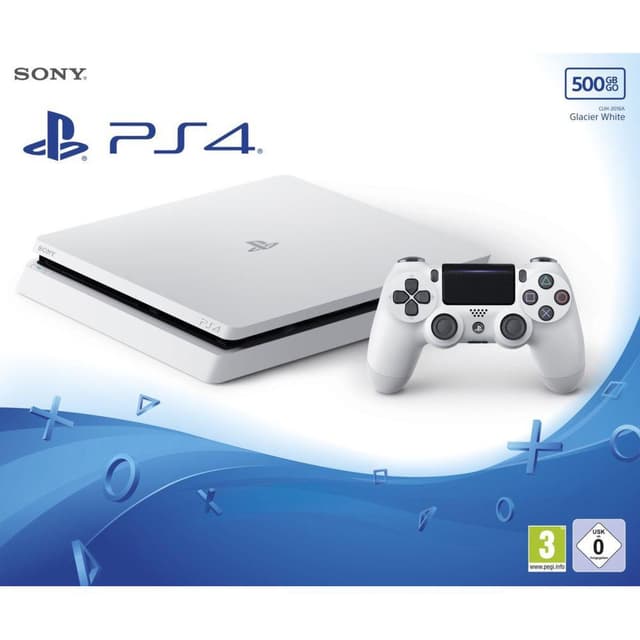 PlayStation 4 Slim 500Go - Glacier white