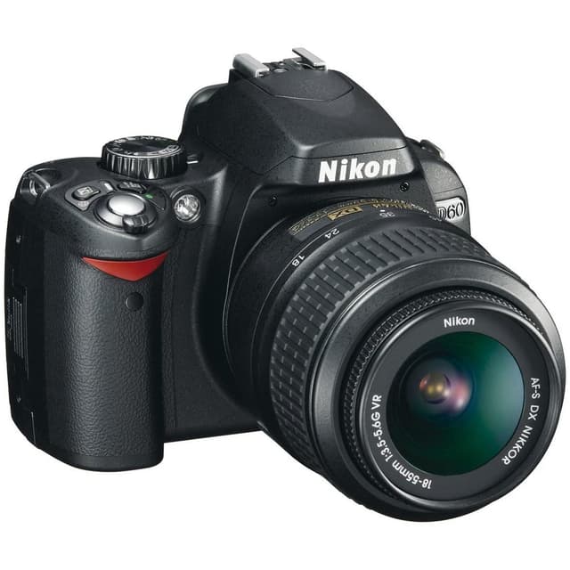 Reflex - Nikon D60 Noir Nikon AF-S DX Nikkor 18-55 mm f/3.5-5.6G VR