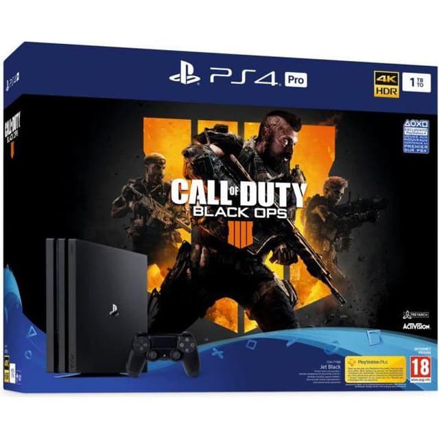 PlayStation 4 Pro 1000Go - Jet black + Call of Duty: Black Ops 4