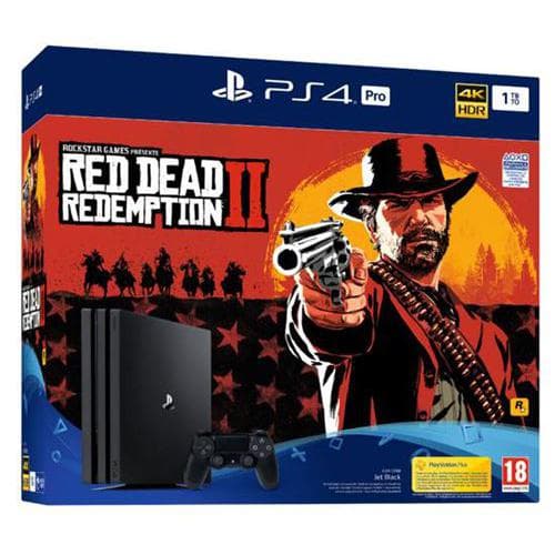 PlayStation 4 Pro 1000Go - Jet black + Red Dead Redemption II